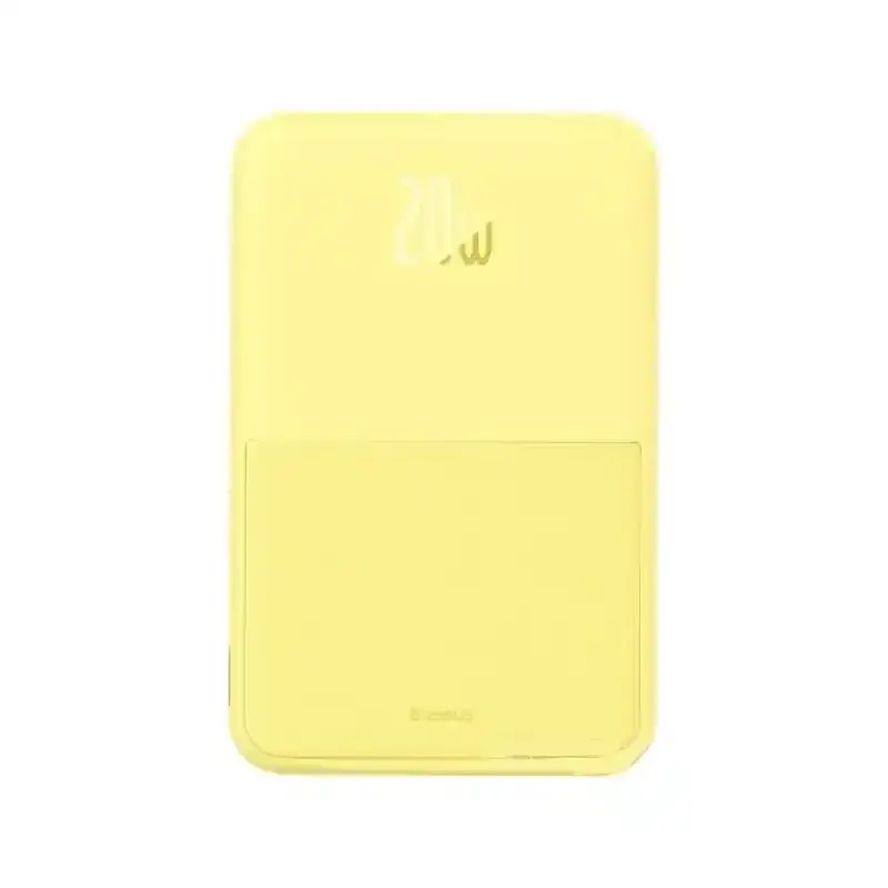 پاور بانک بی سیم مگنتی باسئوس Magnetic Wireless 20w با ظرفیت 5000 میلی‌آمپر ساعت